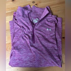 Under Armour Heathered Pink Pullover- Women’s Size Medium